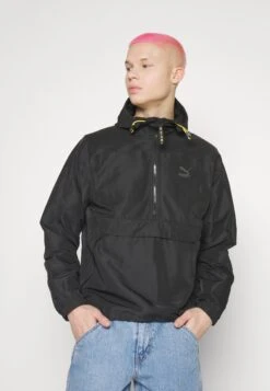 Puma Staple Anorak Jacket - Windbreaker - Black -Modern Classic Shoes Store 01cfa5e688f7427781af65e6b1d75c0c