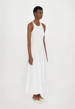 Staud YAMILA DRESS - Maxi Dress - White -Modern Classic Shoes Store 01d4a13d146c430e866784b99f6f2da7
