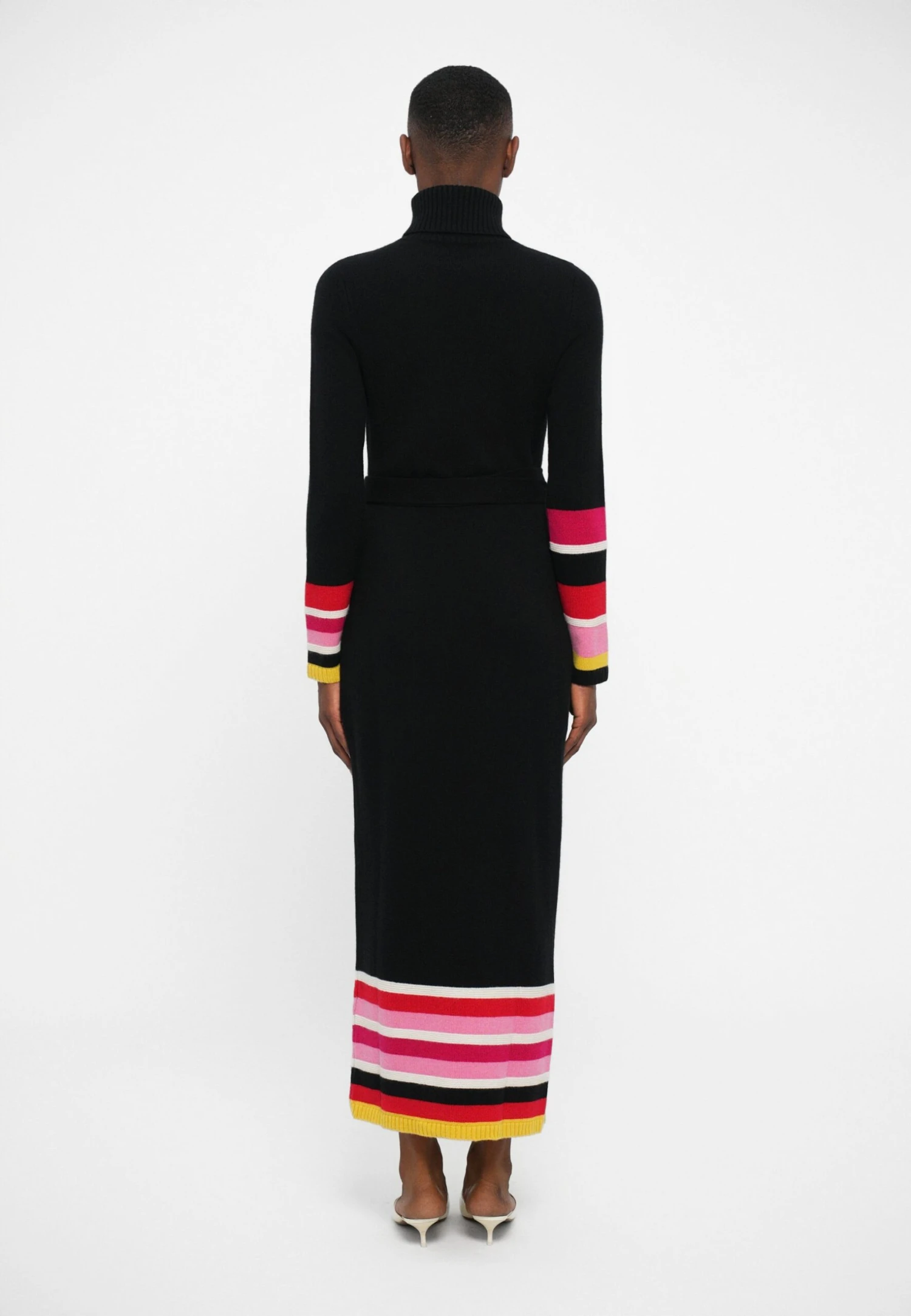 DIANE VON FURSTENBERG BEA SWEATER DRESS - Jumper Dress - Black Combo 3 DIANE VON FURSTENBERG BEA SWEATER DRESS - Jumper Dress - Black Combo - Image 3