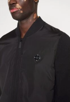 J.Lindeberg Penn Hybrid Jacket - Bomber Jacket - Black -Modern Classic Shoes Store 03c081b4ad25419ab187679d6b40c482