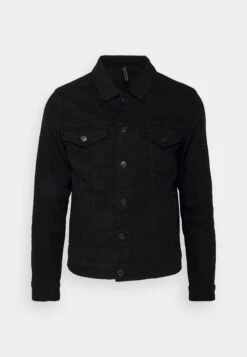 Only & Sons Onscoin Jacket - Denim Jacket - Black Denim -Modern Classic Shoes Store 04c11982b73647eaa4632e1c8bf4116e