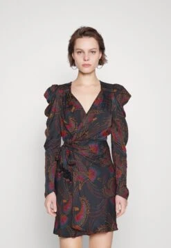 Farm Rio Sequin Toucans Mini Dress - Cocktail Dress / Party Dress - Black