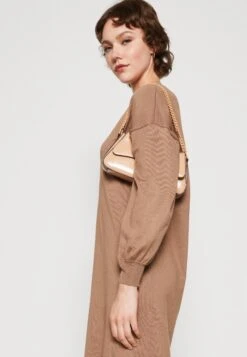 Vila Vitracy Dress - Jumper Dress - Brown Lentil/Black -Modern Classic Shoes Store 05fe856b1bec47ef97bc79ab7e514caf