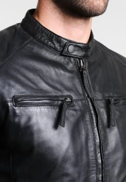 SERGE PARIENTE Tonic - Leather Jacket - Black -Modern Classic Shoes Store 06169d2e994942aa9c29364e6f5b916a