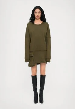 DRESS - Day Dress - Military Green