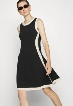 DKNY Fit And Flare Mini Dress - Jumper Dress - Black/Elegant Beige 9 DKNY Fit And Flare Mini Dress - Jumper Dress - Black/Elegant Beige -Modern Classic Shoes Store 07681cf9c2234e38a8e4e92ec68e18dd