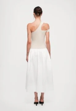 TORI DRESS - Day Dress - Wheat/optic White -Modern Classic Shoes Store 08232fe5386a48ac93d2c2429eb5cb64