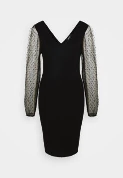 ONLY Onlpatsy V Neck Dress - Day Dress - Black -Modern Classic Shoes Store 09fbb561127c41108d8a5b6c709e7a92