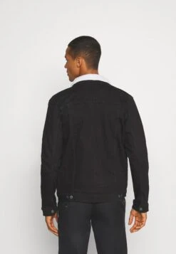 Denim Project Kash Teddyc Denim Jacket - Denim Jacket - Black -Modern Classic Shoes Store 0ab88e9a1048492b9b9264d621943fa5