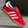 Adidas Originals GAZELLE INDOOR - Trainers - Better Scarlet/footwear White