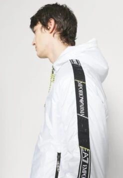 EA7 Emporio Armani Bomber Jacket - Summer Jacket - White -Modern Classic Shoes Store 0cb83227afb44269a71d7d6c1fe5d33b