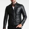 SERGE PARIENTE Tonic - Leather Jacket - Black