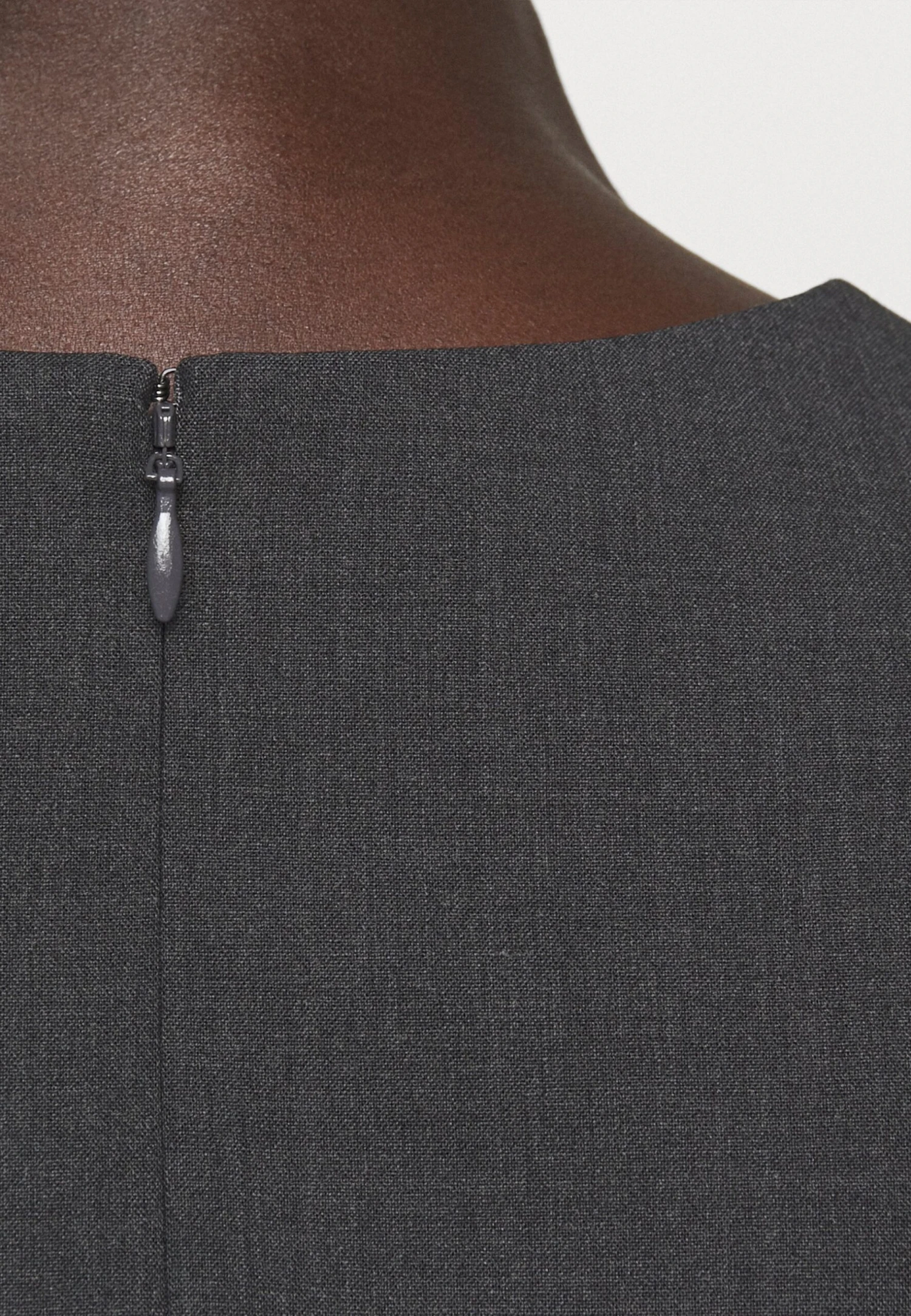 THEORY Jatinn Traceable Woo - Shift Dress - Charcoal Melange 5 THEORY Jatinn Traceable Woo - Shift Dress - Charcoal Melange - Image 5