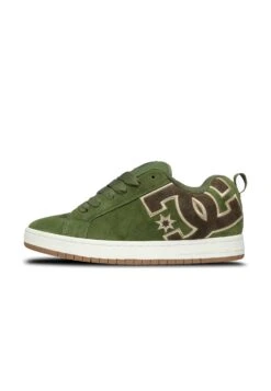 DC SHOES COURT GRAFFIK UNISEX - Trainers - Olive/offwhite