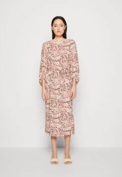 Vila Violivia Midi Belt Dress - Day Dress - White Smoke