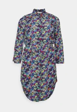 ONLY CARMAKOMA Carayana Life Knee Shirt Dress Plus Size - Shirt Dress - Evening Blue -Modern Classic Shoes Store 10c20bdfc2f04ad8a4dd088618654302