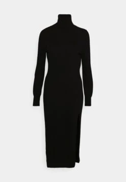 MICHAEL Michael Kors Easy Slit Midi - Day Dress - Black -Modern Classic Shoes Store 10e79f1cd49044c4aca6f3e60807cc42