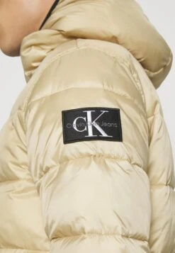 Calvin Klein Jeans Trim Padded Jacket - Winter Jacket - Travertine -Modern Classic Shoes Store 11f309b7bb62442ea1011a98bb92950c
