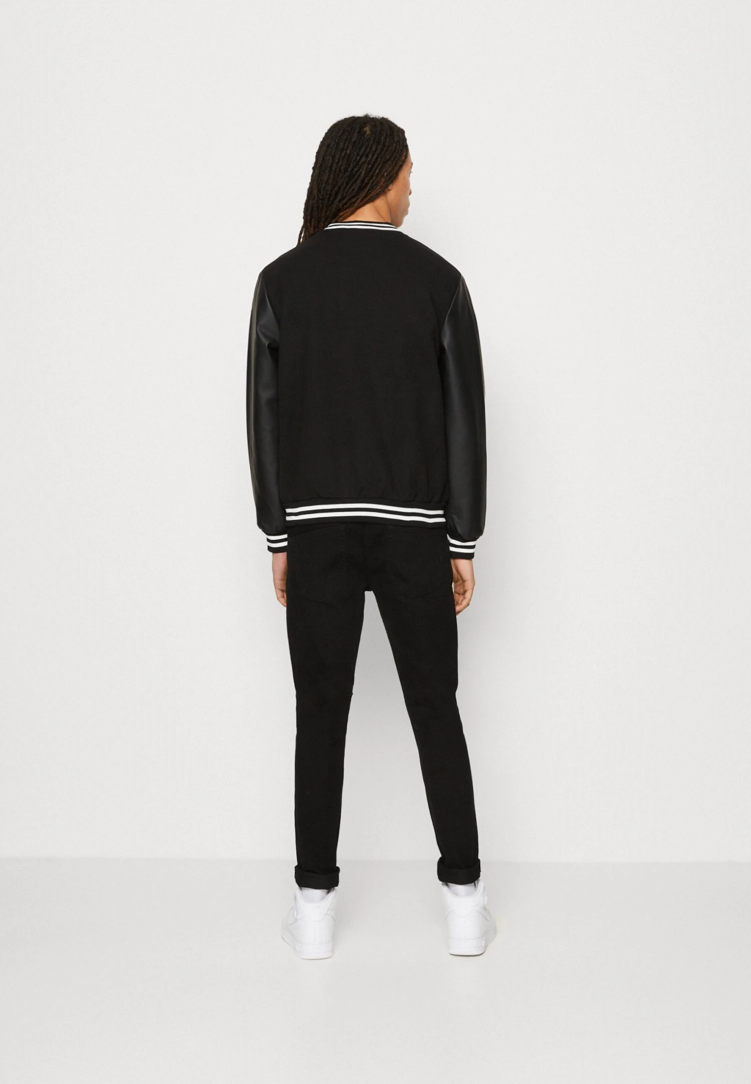 BRAVE SOUL Edan - Bomber Jacket - Black/Black 3 BRAVE SOUL Edan - Bomber Jacket - Black/Black - Image 3