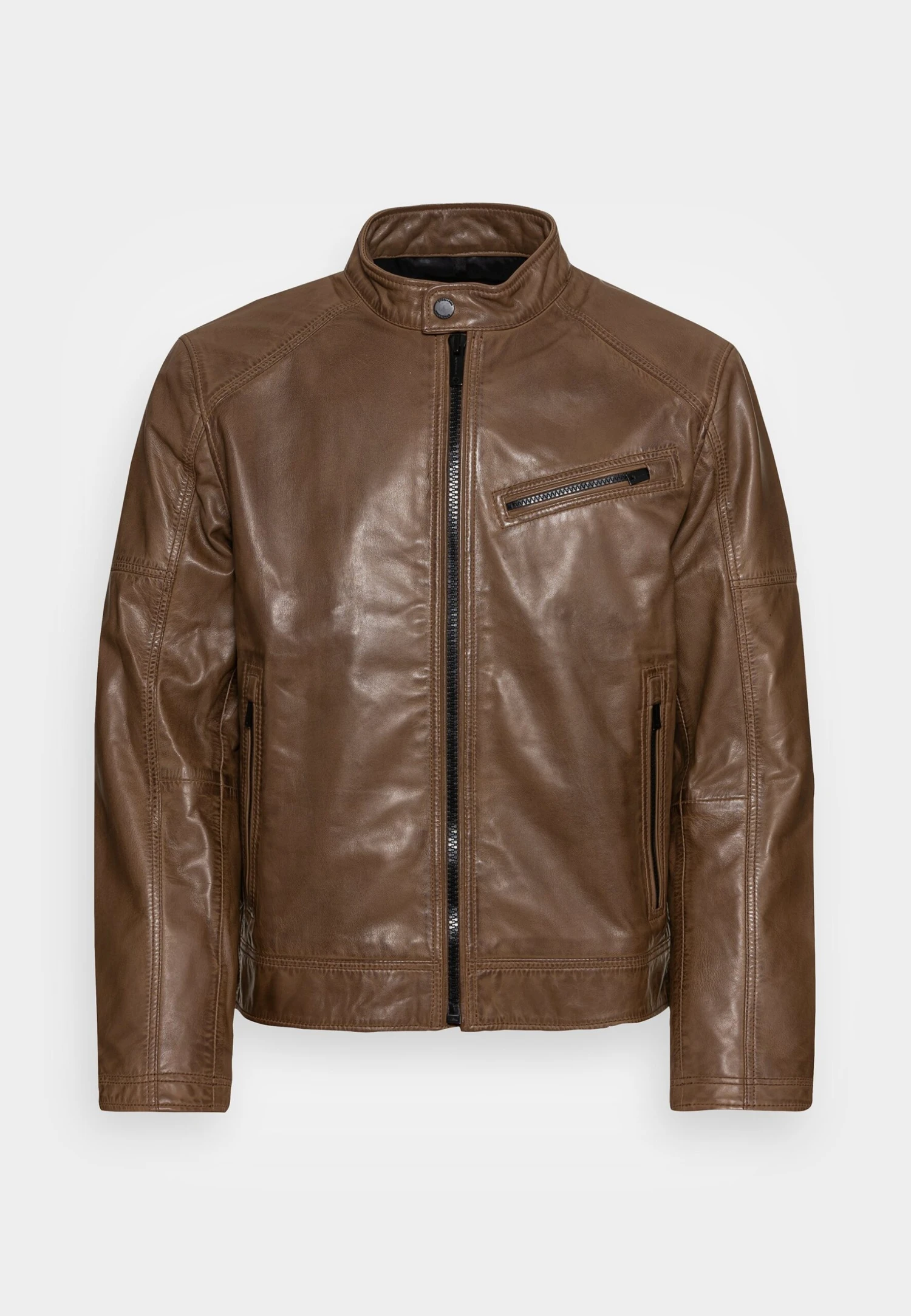 Strellson Leather Jacket - Light Beige 1 Strellson Leather Jacket - Light Beige