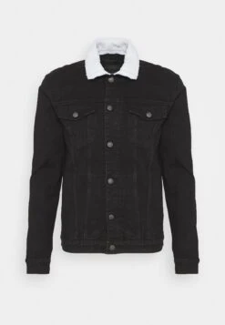 Denim Project Kash Teddyc Denim Jacket - Denim Jacket - Black -Modern Classic Shoes Store 140c60414feb44e18e9141332742b5c9