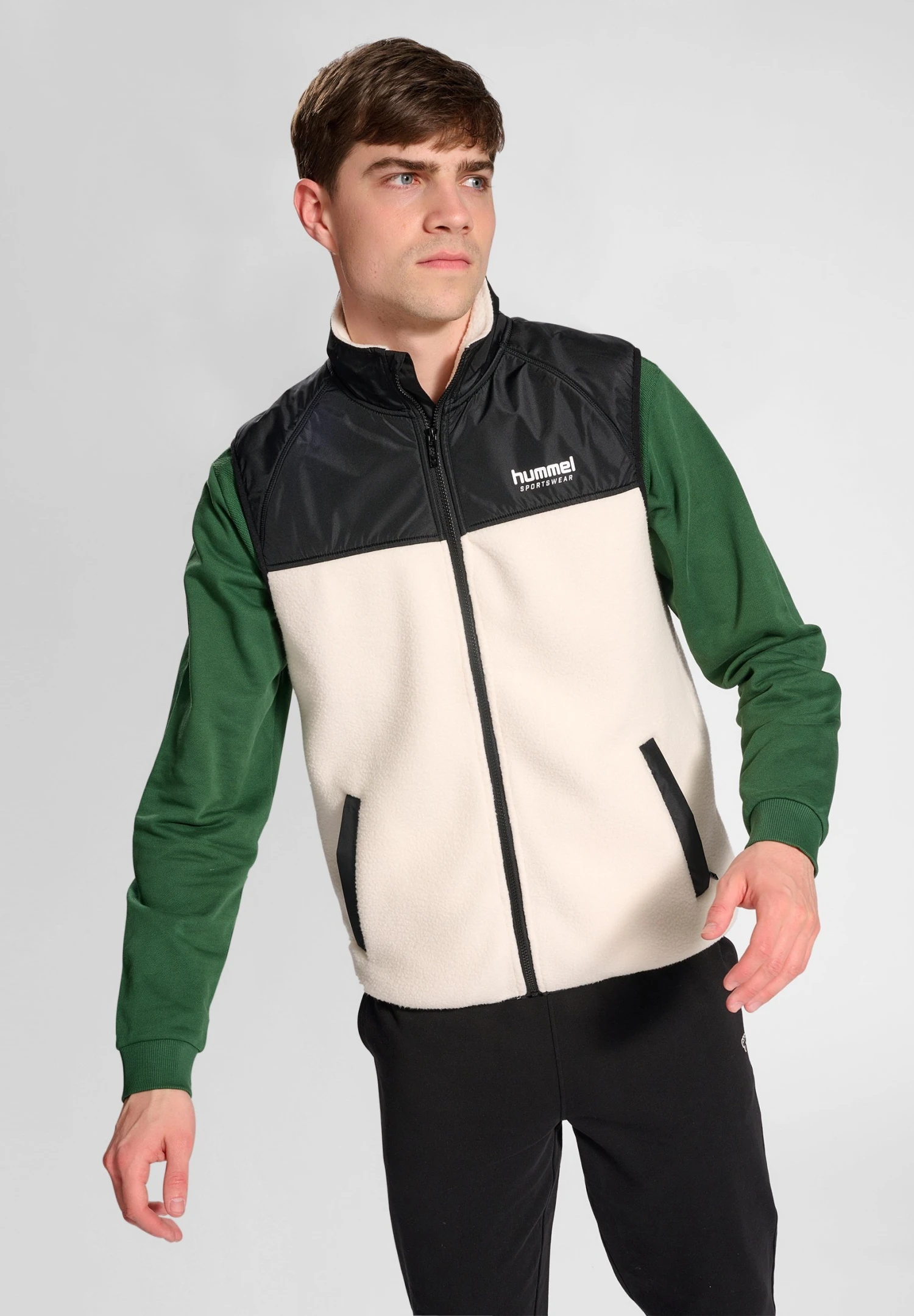 Hummel Hmllgc Theo Fleece Waistcoat - Waistcoat - Tofu 1 Hummel Hmllgc Theo Fleece Waistcoat - Waistcoat - Tofu