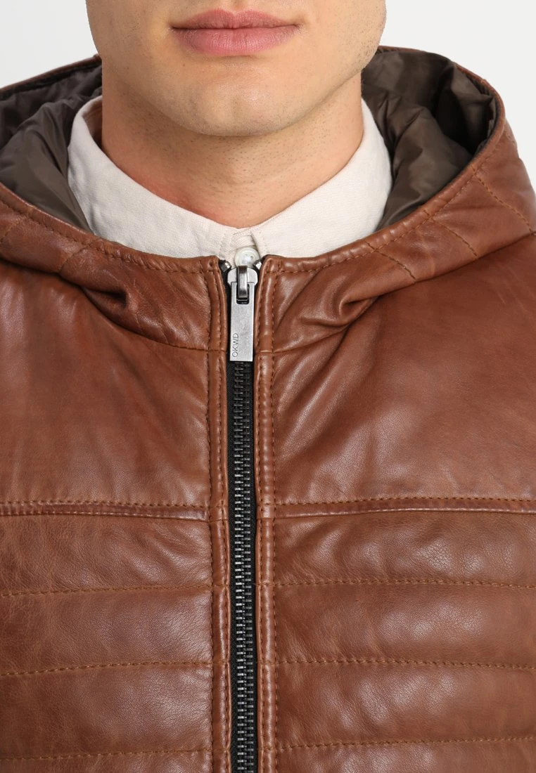 Oakwood Aurellien- Leather Jacket - Brown 4 Oakwood Aurellien- Leather Jacket - Brown - Image 4