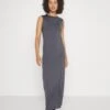 WEEKDAY Lucy Open Back Dress - Maxi Dress - Steel Blue