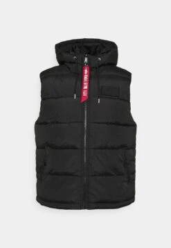 Alpha Industries Hooded Puffer Vest - Waistcoat - Black -Modern Classic Shoes Store 1500ab1934ff44819675cac12e4a80f4