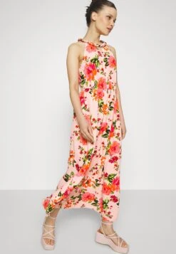 Vimesa Braided Dress - Maxi Dress - Misty Pink/Red
