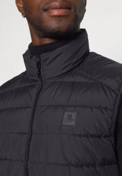 Marc O'Polo Vest Regular Fit Stand Up Collar - Waistcoat - Black -Modern Classic Shoes Store 171f3b39cc5b4515bad4d77a65519d23