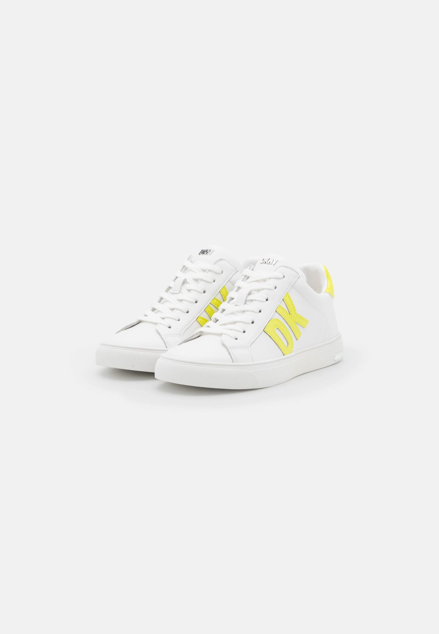 DKNY Abeni Lace Up- Trainers - Bright White/Chartreuse 3 DKNY Abeni Lace Up- Trainers - Bright White/Chartreuse - Image 3