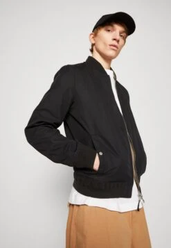 AllSaints Reversible Bassett Bomber - Bomber Jacket - Balck/Ash Khaki -Modern Classic Shoes Store 17d6b8db1406494a904b70226abe27c1
