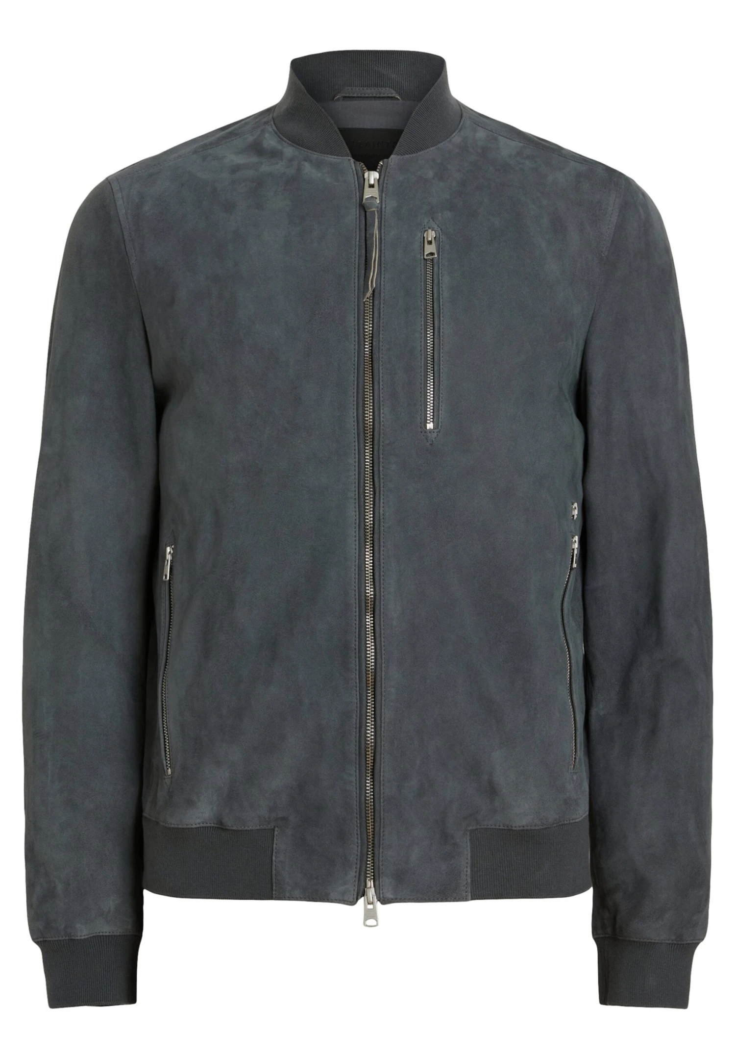 AllSaints Kemble- Leather Jacket - Slatestone Grey 8 AllSaints Kemble- Leather Jacket - Slatestone Grey - Image 8