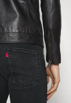 Selected Homme Slhiconic Classic - Leather Jacket - Black -Modern Classic Shoes Store 19435a629ab64cab815ac71c9723fc2b