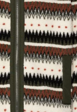 Selected Homme Slhchinook - Fleece Jacket - Oatmeal/Green/Black/Orange -Modern Classic Shoes Store 19a54d12c33c443485360fd375273a11