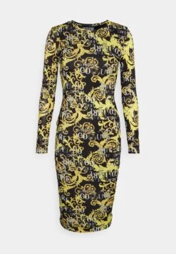 Print Logo - Jersey Dress - Black/Gold -Modern Classic Shoes Store 1a04de3782a74e6a8107779490e8f8ae