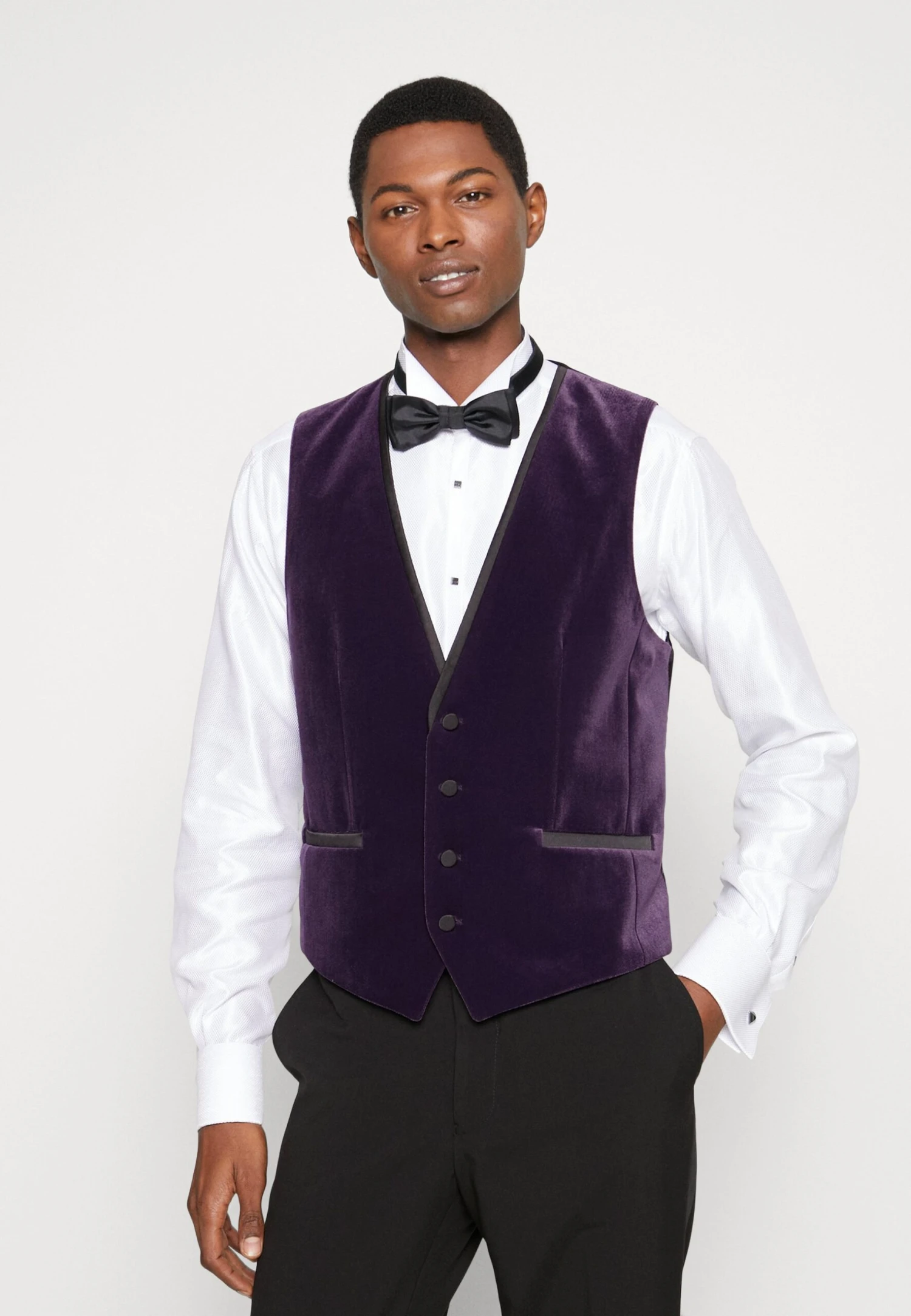 Hugo Waistcoat - Dark Purple 1 Hugo Waistcoat - Dark Purple
