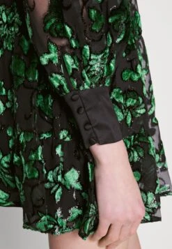 Alice + Olivia Rowen Bow - Cocktail Dress / Party Dress - Black/Emerald -Modern Classic Shoes Store 1cbd98a0e9a440779f002682f3355e9e