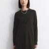 Marc O'Polo DENIM CREW NECK - Jumper Dress - Black