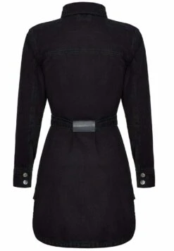 With Tie Belt - Denim Dress - Black Wash -Modern Classic Shoes Store 1d3a7fb0e4b94ff5b01dcb7bdc9afc7f