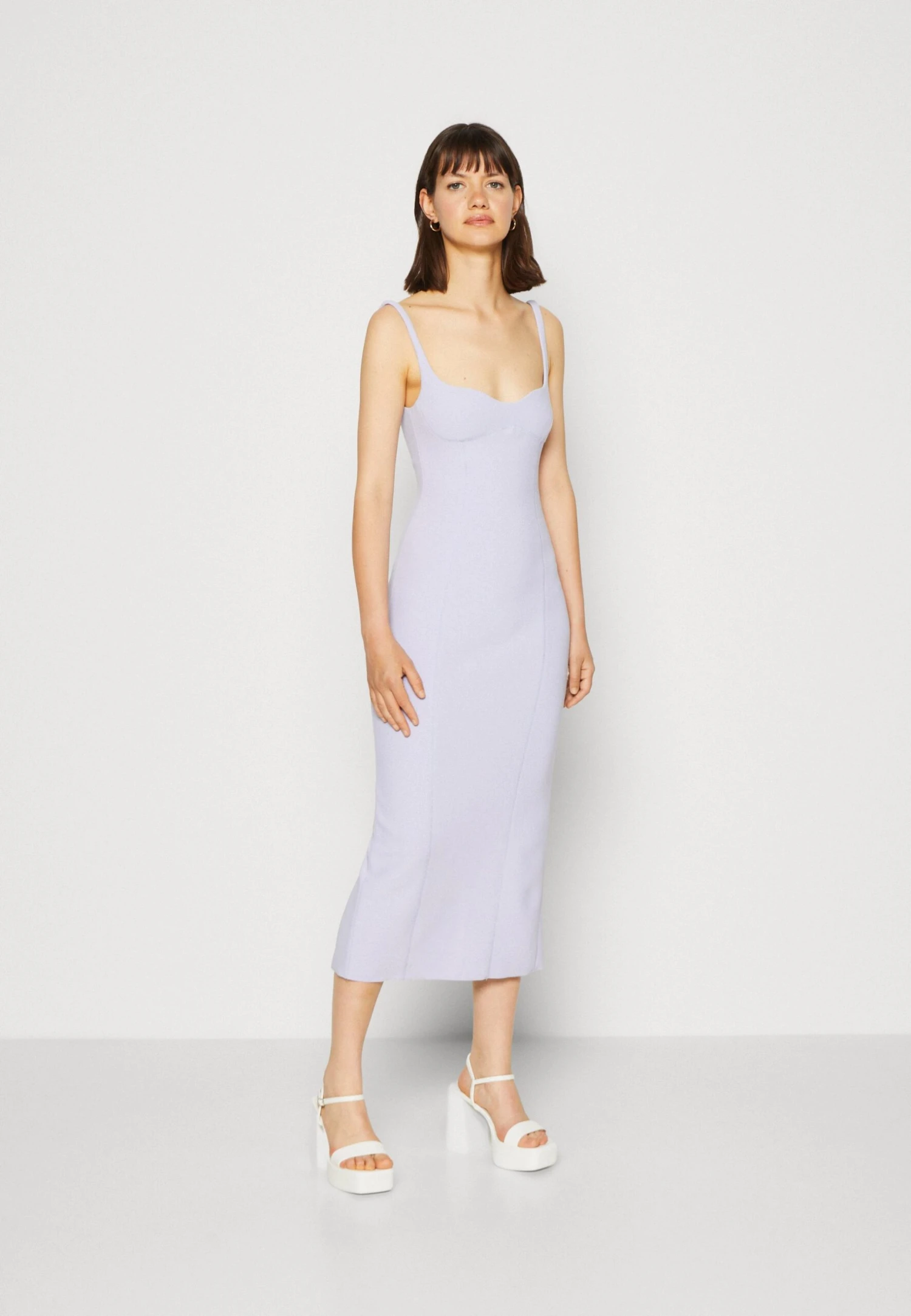 BEC + BRIDGE Zoey Midi Dress - Shift Dress - Pale Lilac 1 BEC + BRIDGE Zoey Midi Dress - Shift Dress - Pale Lilac