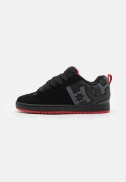 DC SHOES COURT GRAFFIK UNISEX - Skate Shoes - Black/grey/red