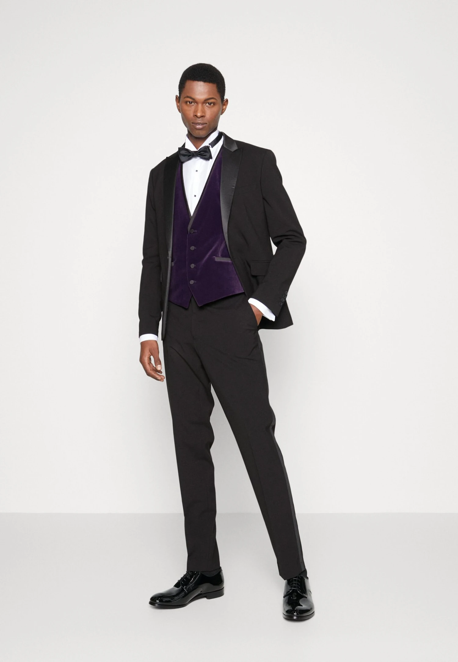 Hugo Waistcoat - Dark Purple 2 Hugo Waistcoat - Dark Purple - Image 2