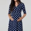 Happy Mama Skater Maternity - Day Dress