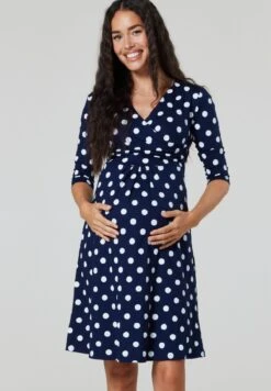 Happy Mama Skater Maternity - Day Dress