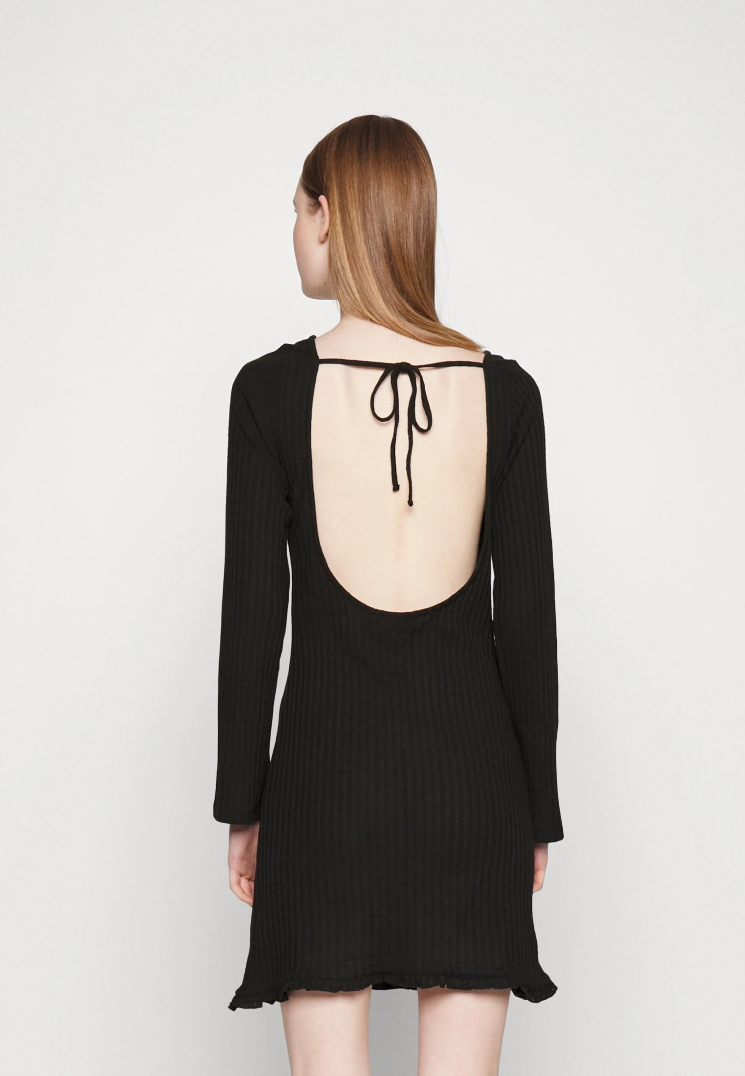 Pieces Pcbreeze Open Back Mini Dress - Jumper Dress - Black 3 Pieces Pcbreeze Open Back Mini Dress - Jumper Dress - Black - Image 3