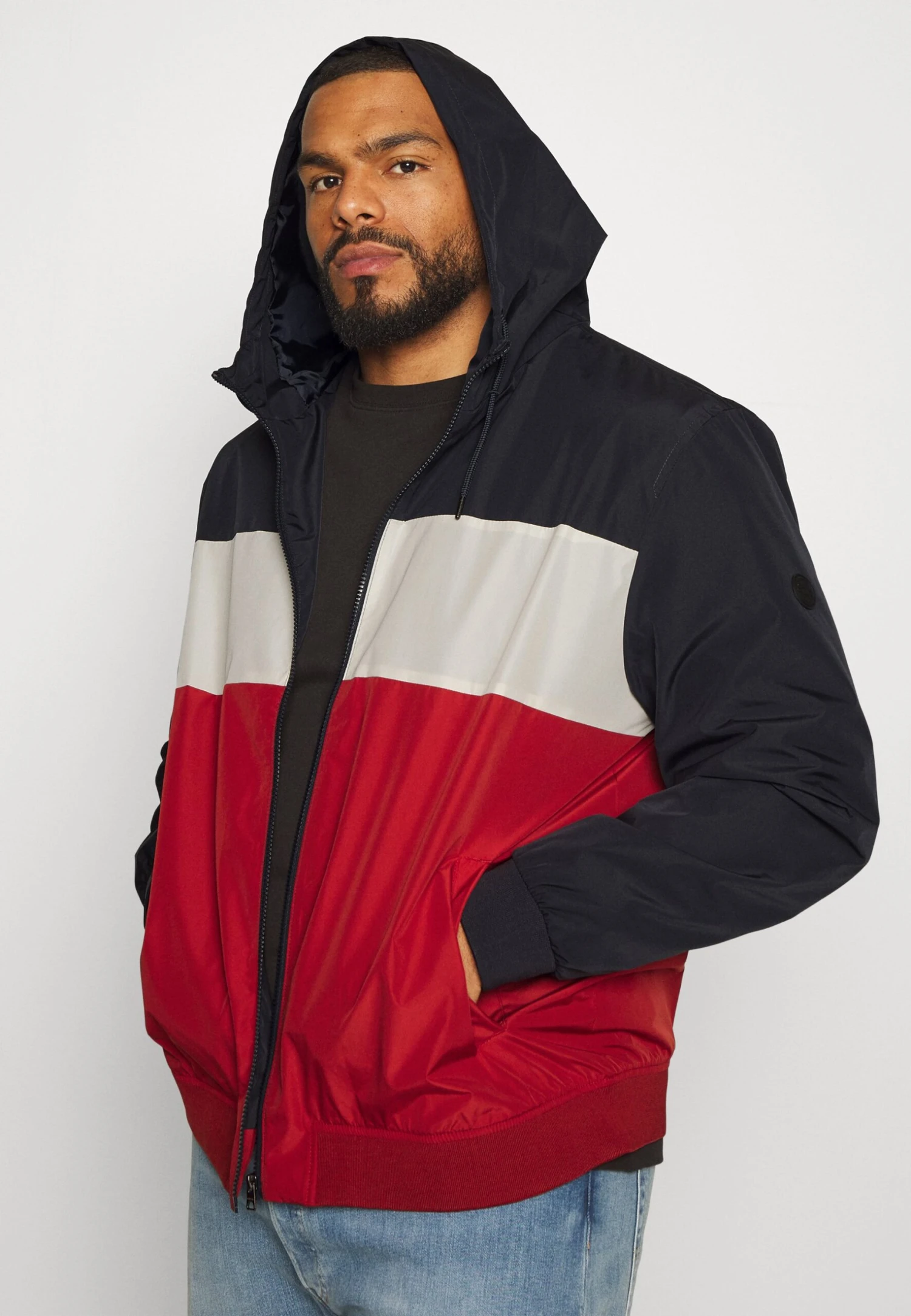 Only & Sons Onsgavin Life Hood Jacket - Summer Jacket - Dark Navy 4 Only & Sons Onsgavin Life Hood Jacket - Summer Jacket - Dark Navy - Image 4