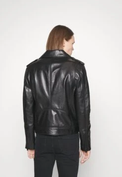 THE KOOPLES Blouson Cuir - Leather Jacket - Black -Modern Classic Shoes Store 213da92b32664823b1d77457b176154b