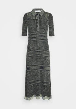 Space Dye Polo Dress - Jumper Dress - Navy/Lime/Black -Modern Classic Shoes Store 21c40f0deff341a7b48a1c58a3778a3d